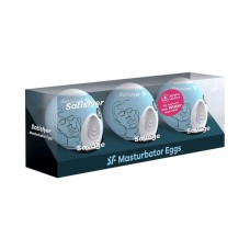 Satisfyer Masturbator Eggs - Savage set of 3