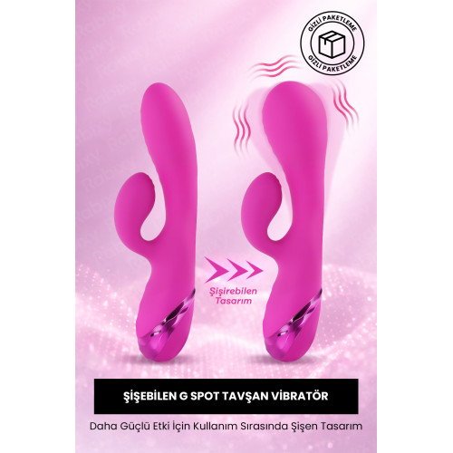 Şişebilen Rabbit Vibratör