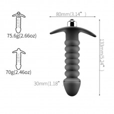 Siyah Anal Vibratör 10 Titreşim Modlu
