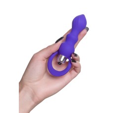 ToDo by Toyfa Curvy Anal Plug, silikon, mor, 14 cm, Ø 3,2 cm