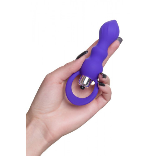 ToDo by Toyfa Curvy Anal Plug, silikon, mor, 14 cm, Ø 3,2 cm