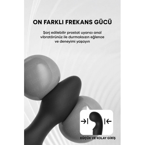 Uygulama Kontrollu Anal Vibratör Prostat Uyarıcı Anal Vajinal Unisex Vibratör