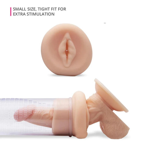 Vajina Görünümlü Penis Pompası Başlığı