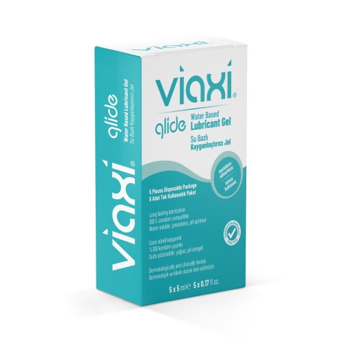 VIAXI GLIDE LUBRICANT GEL NATURAL 5X5 ML