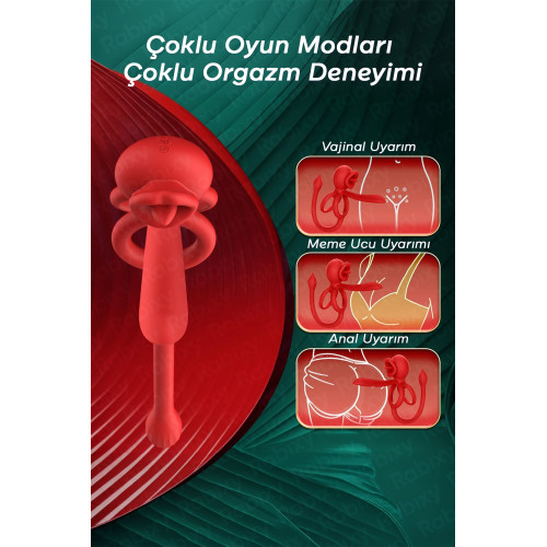 Yalama Modlu Titreşimli Penis Halkası ve Anal Titreşim Cihazı