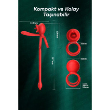 Yalama Modlu Titreşimli Penis Halkası ve Anal Titreşim Cihazı